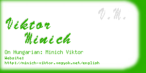 viktor minich business card